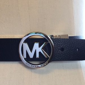 Michael Kors reversible black and silver belt
